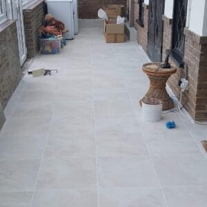 porcelain floor tiling